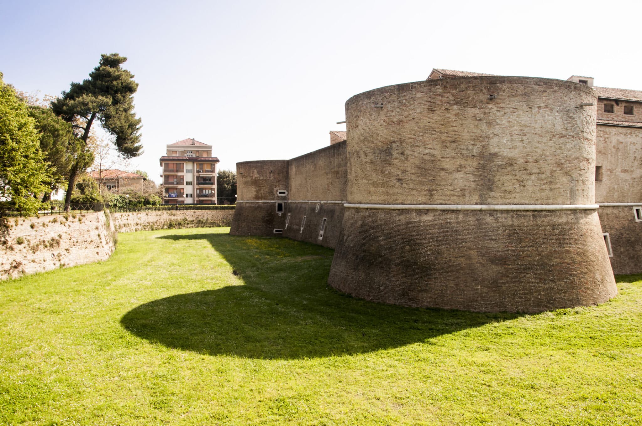 Pesaro Rocca Costanza. Paesaggio Rocca Costanza pesaro italia.