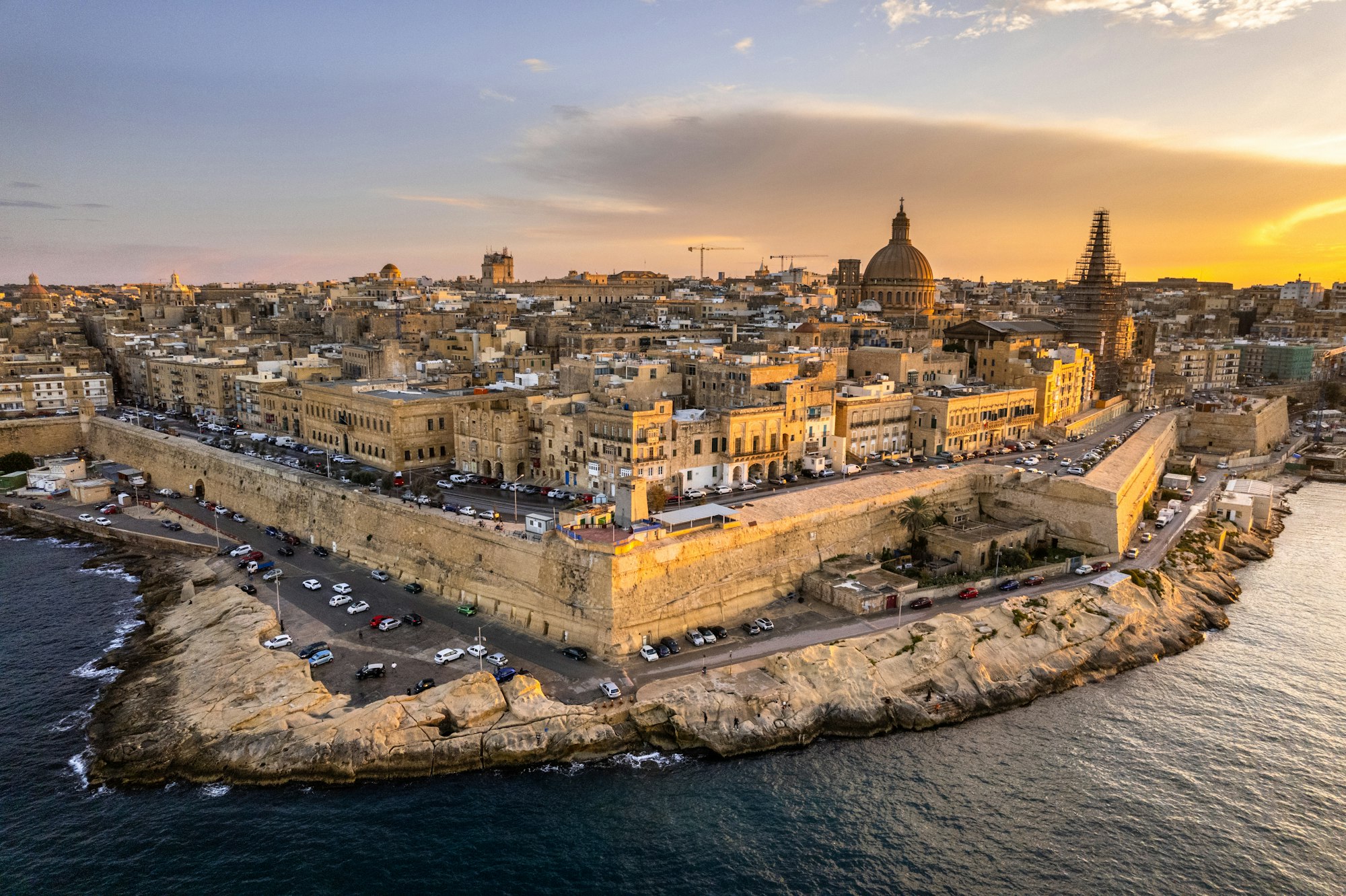 Vista Areare di La Valletta a Malta