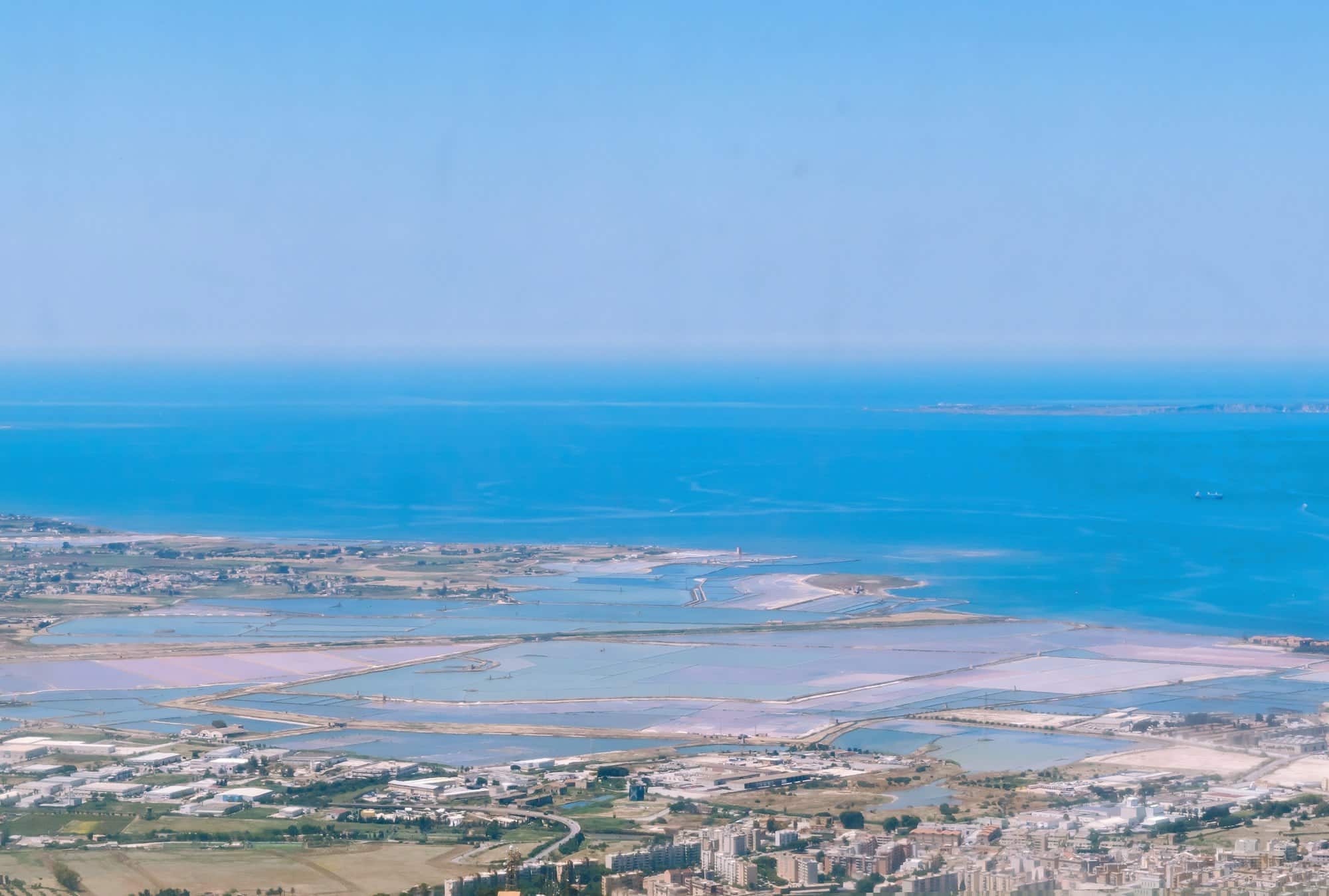 Vista Aerea della Saline di Trapani