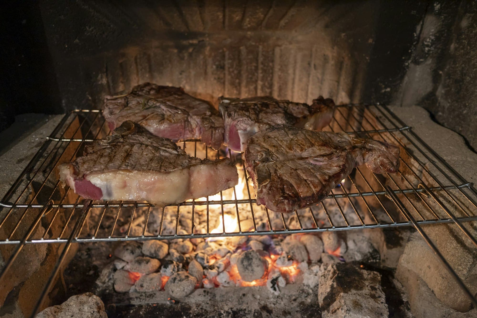 Barbecue Bistecca fiorentina italiana alla griglia