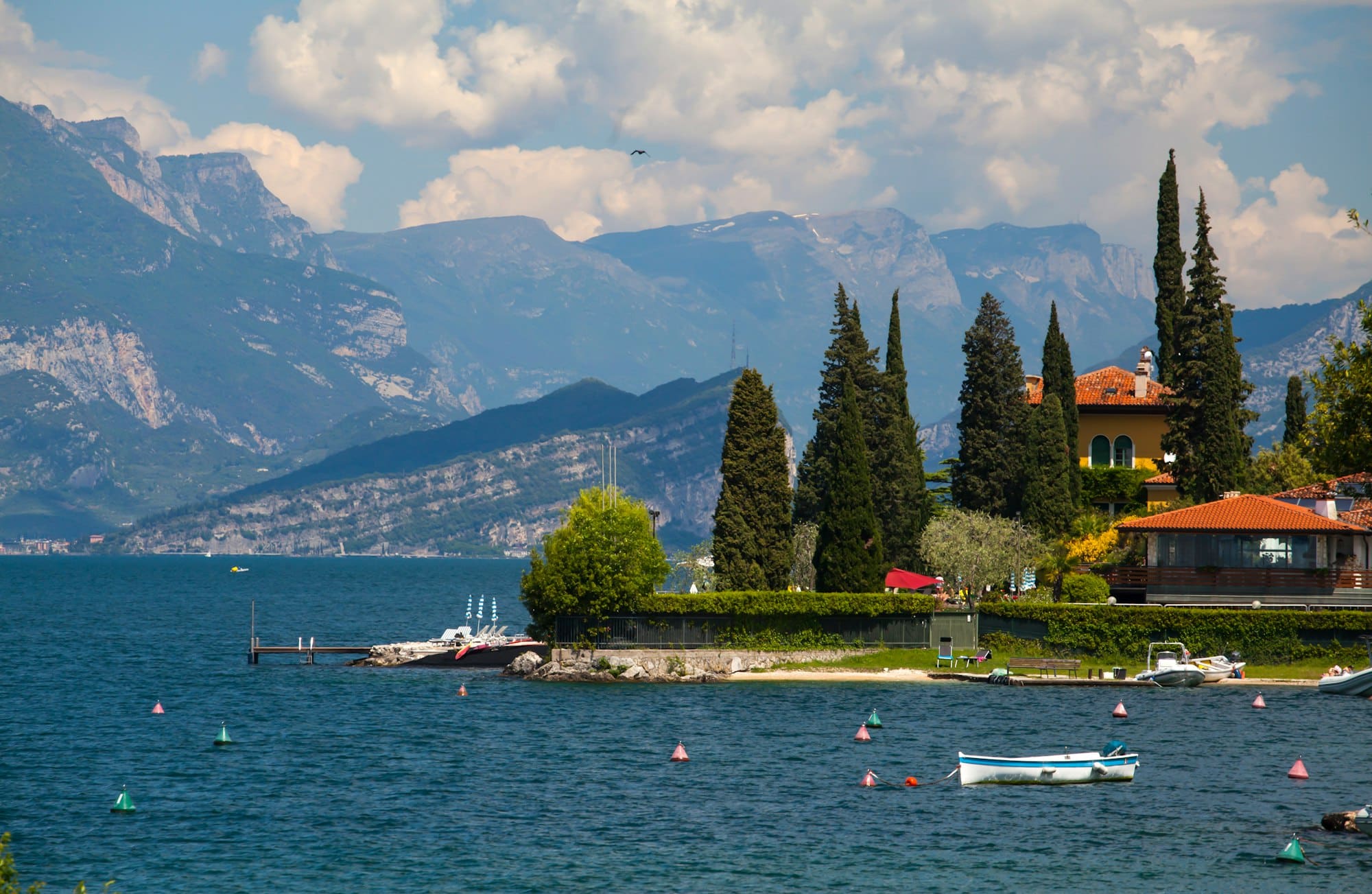 Lago di Garda in estate