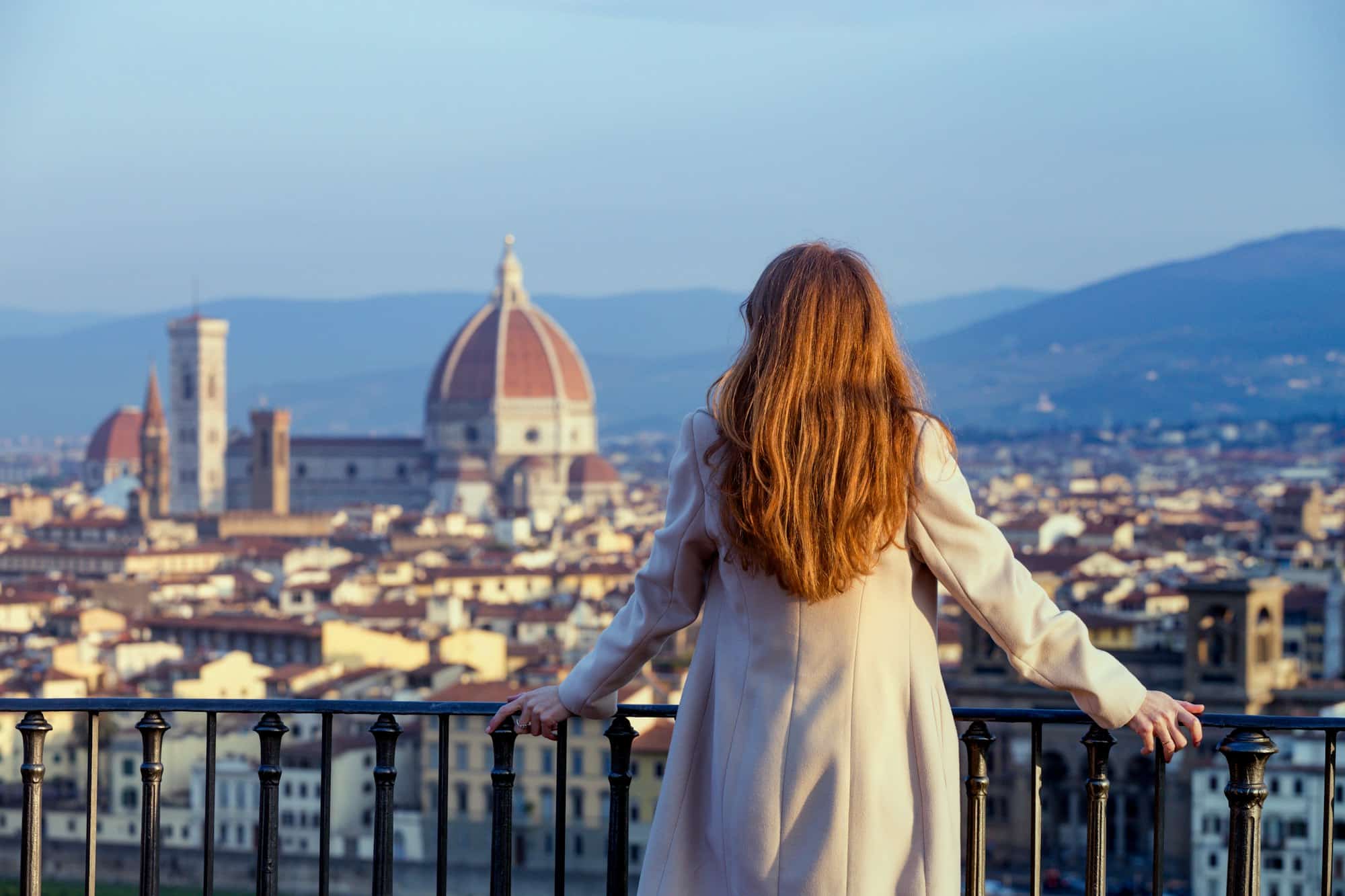 Girl looking at Florence