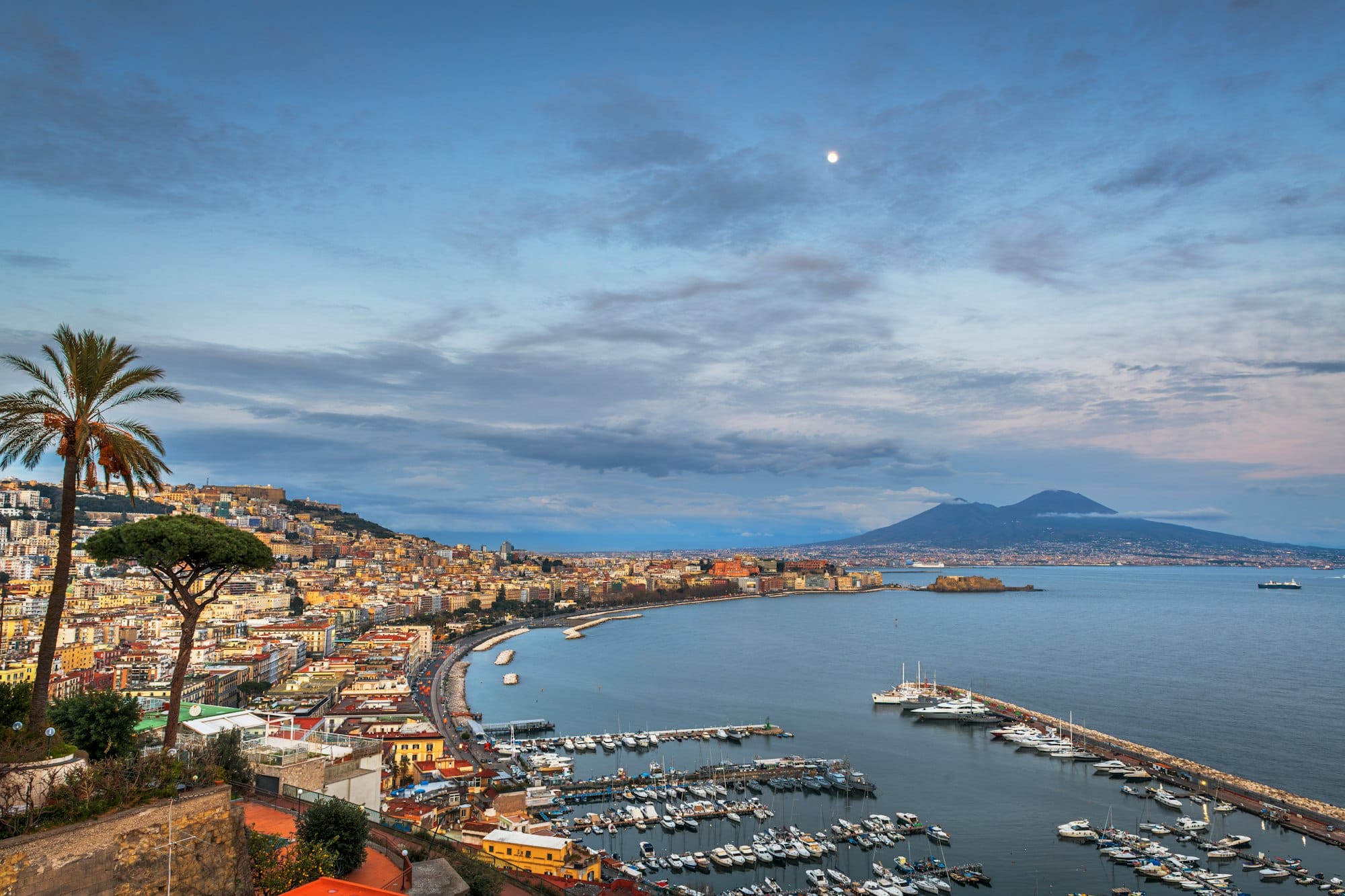 View of the Naples waterfront area