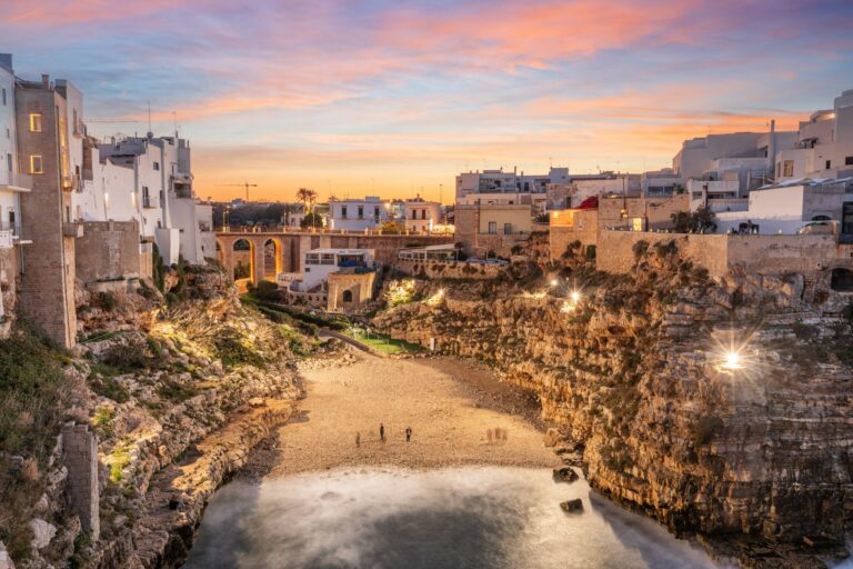 Polignano a Mare, Italy at Dusk