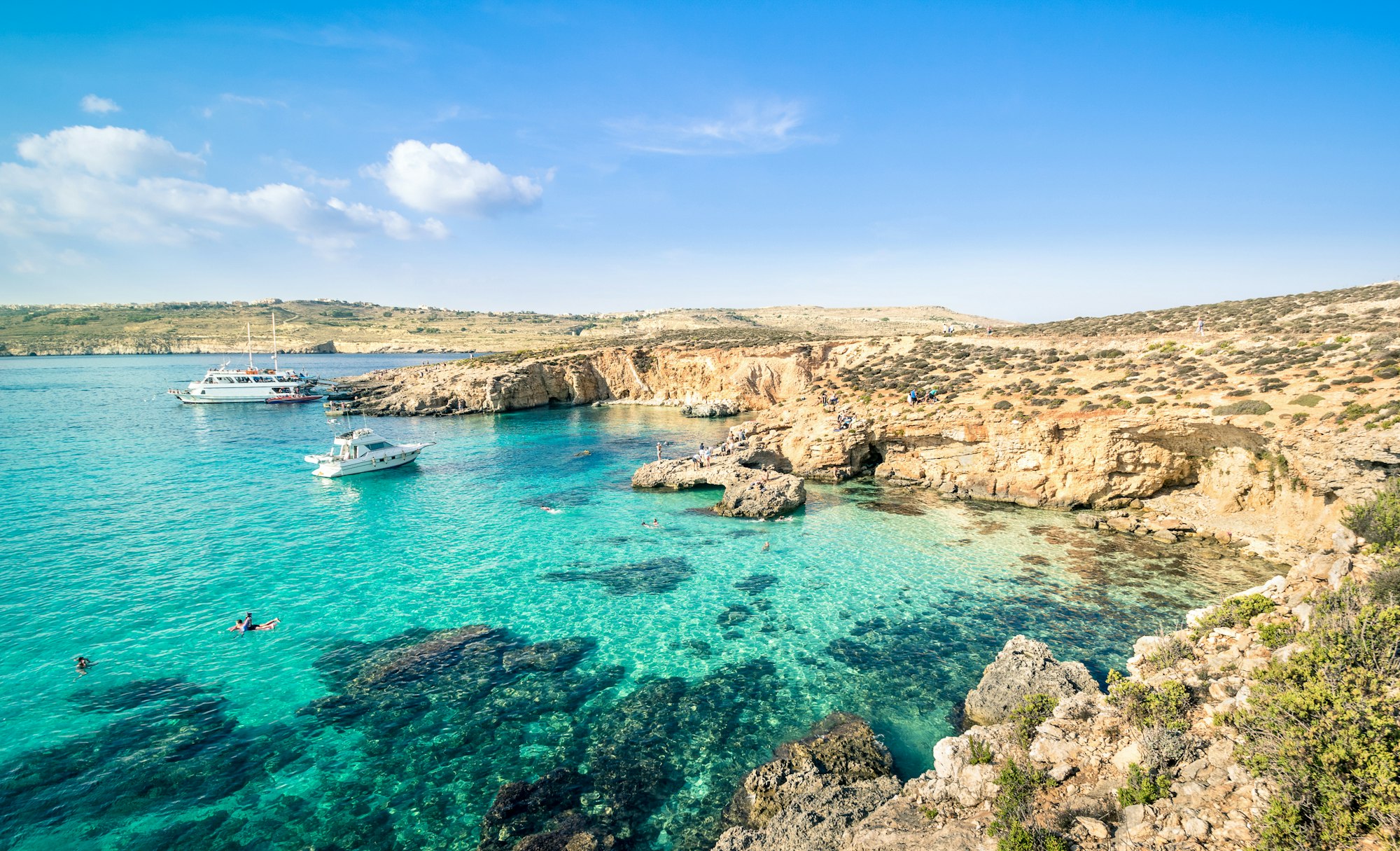 Blue Lagoon nell'isola di Comino a Malta