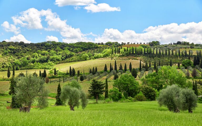 Paysage de Toscane, Toscane, Italie