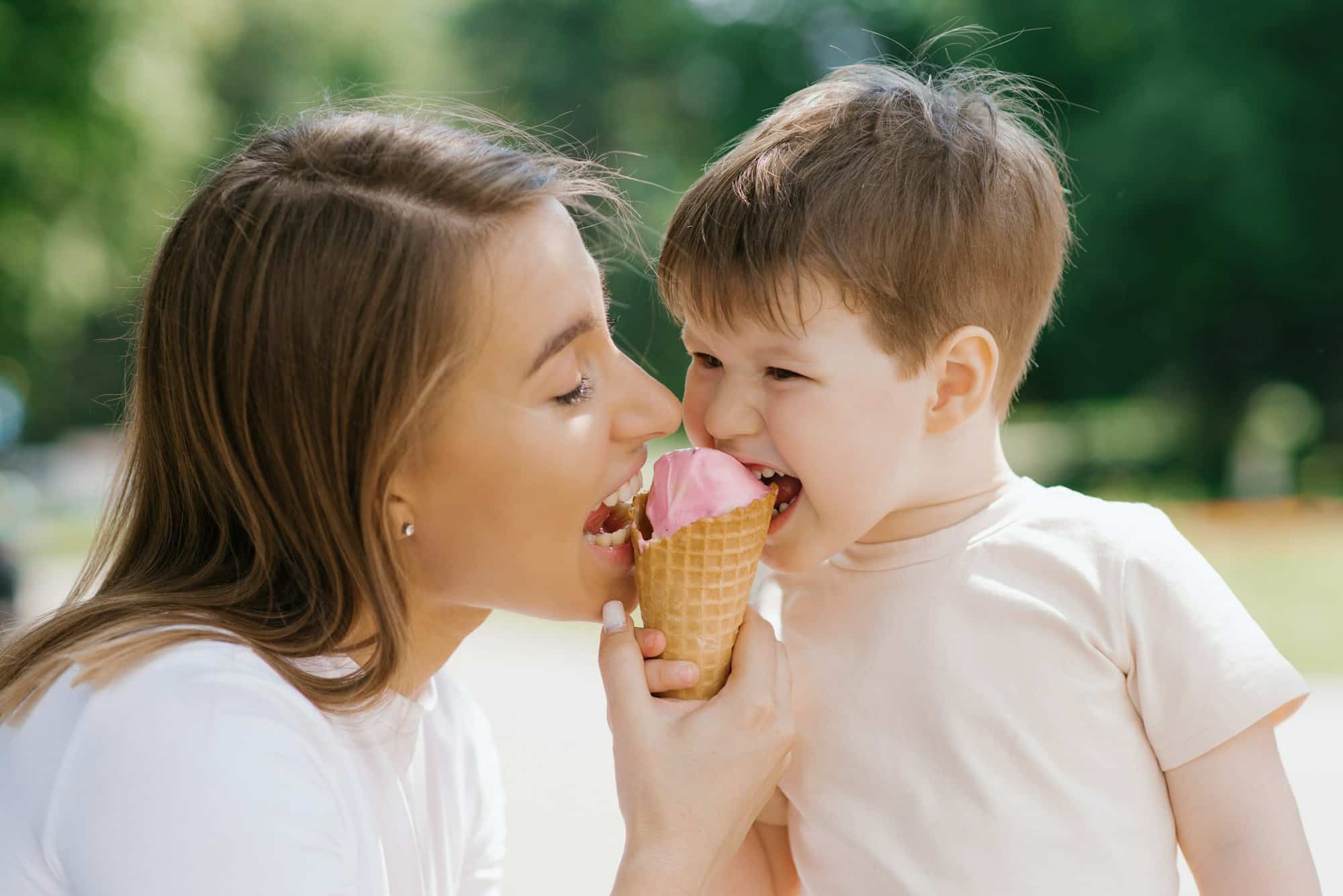 Gelato artigianale sul lago di Garda dopo una visita a Gardaland