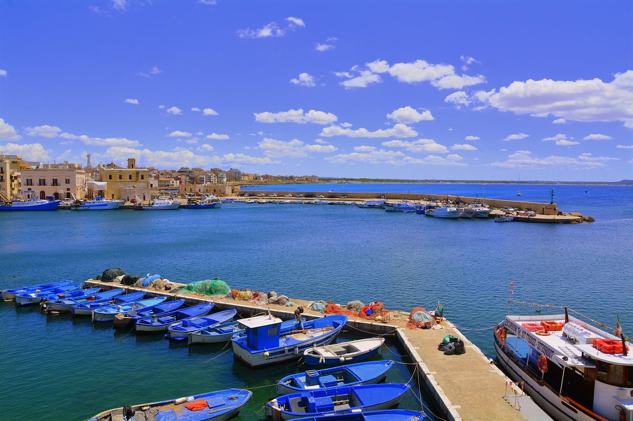 Port of Gallipoli in Salento