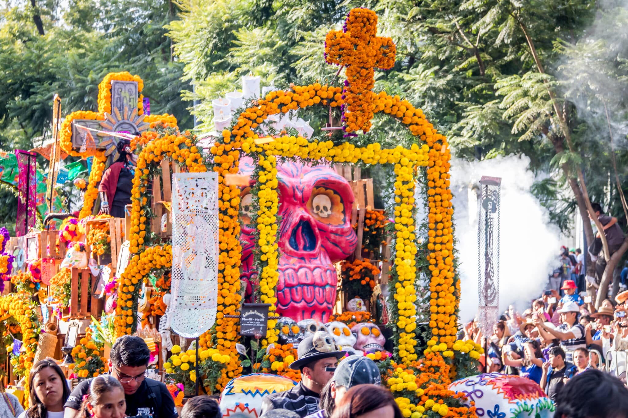 Giorno della parata Morta di Dia de Los Muertos a Città del Messico