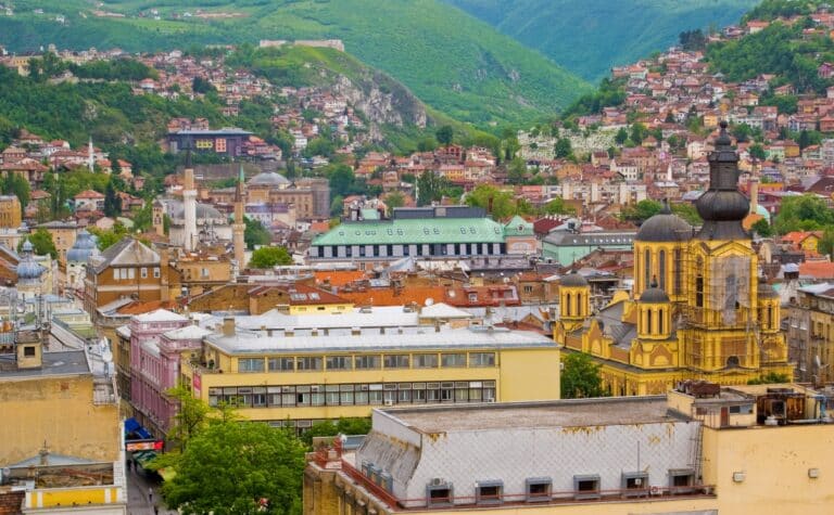 Panoramica di Sarajevo