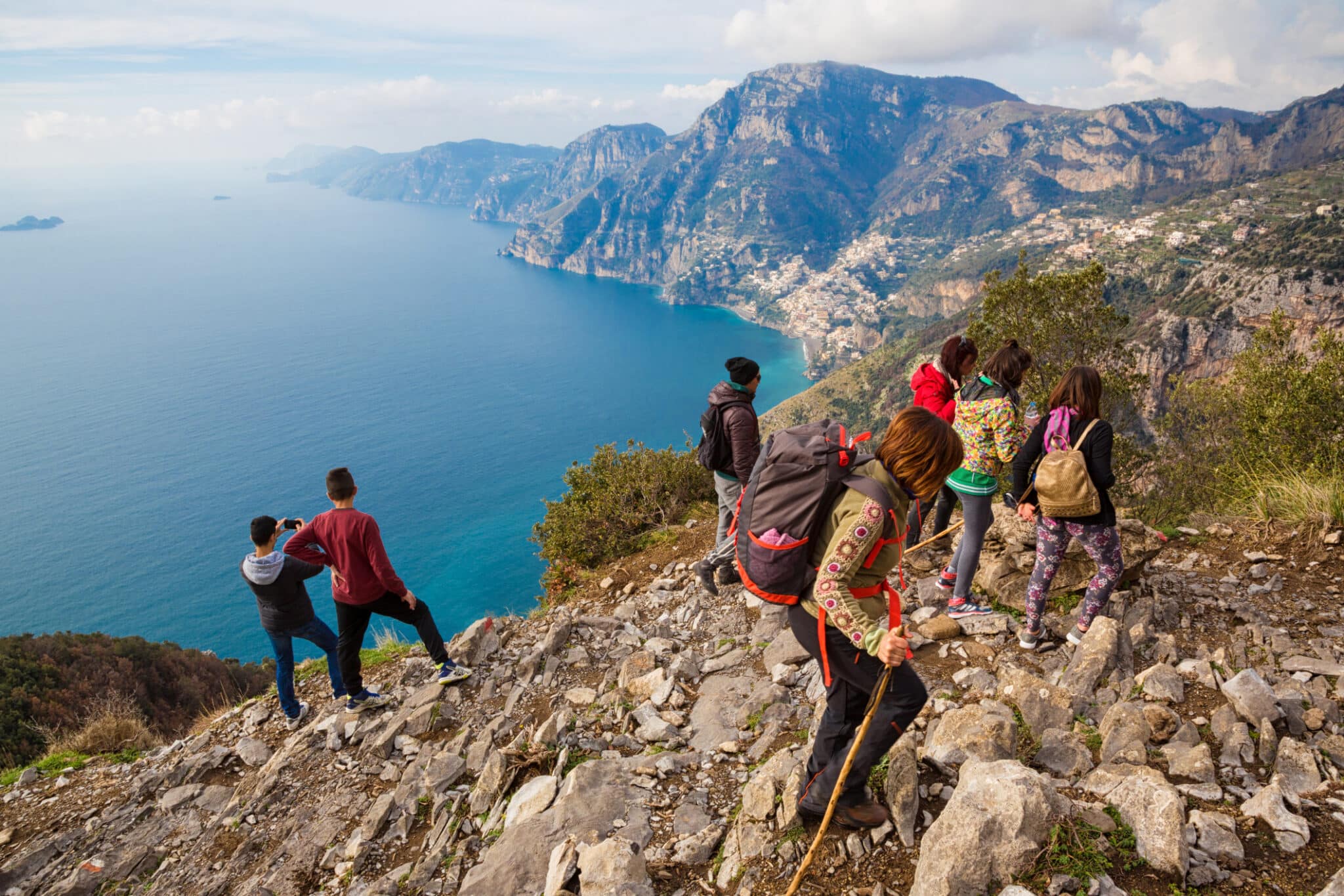 Sentiero degli dei ad Agerola in Italia