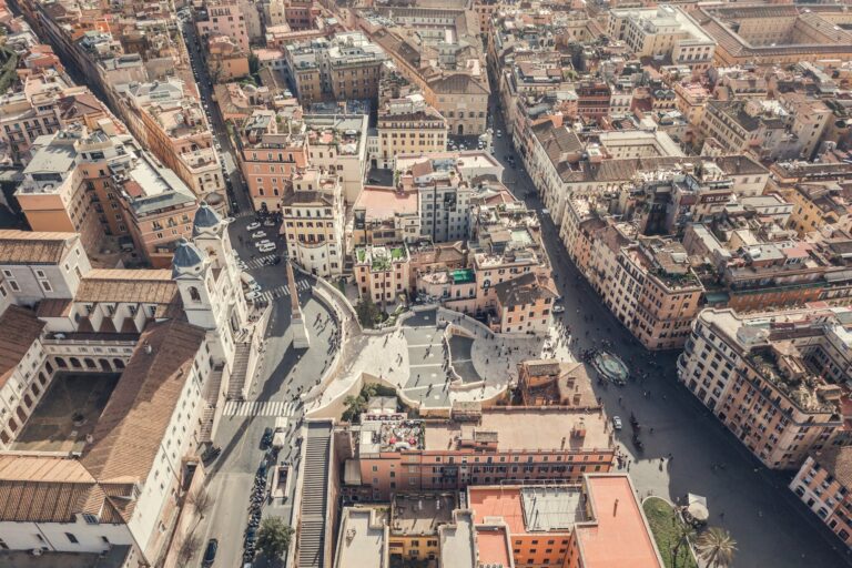 Piazza di Spagna and the Spanish Steps in Rome