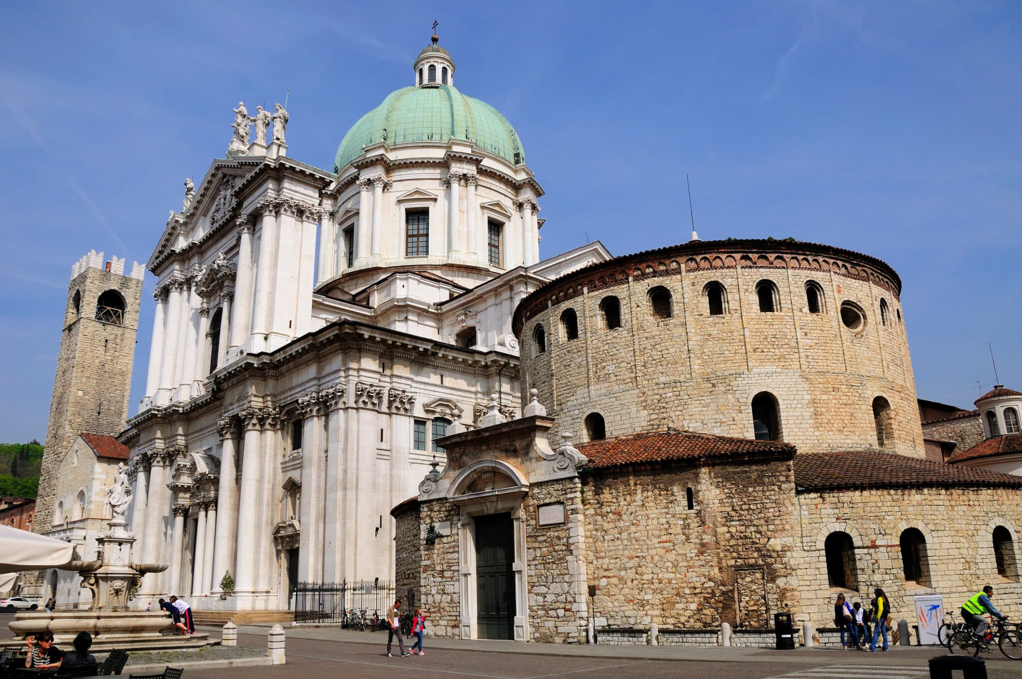 Cattedrale di Brescia. Cattedrali Vecchie e Nuove della città di Brescia. Italia.