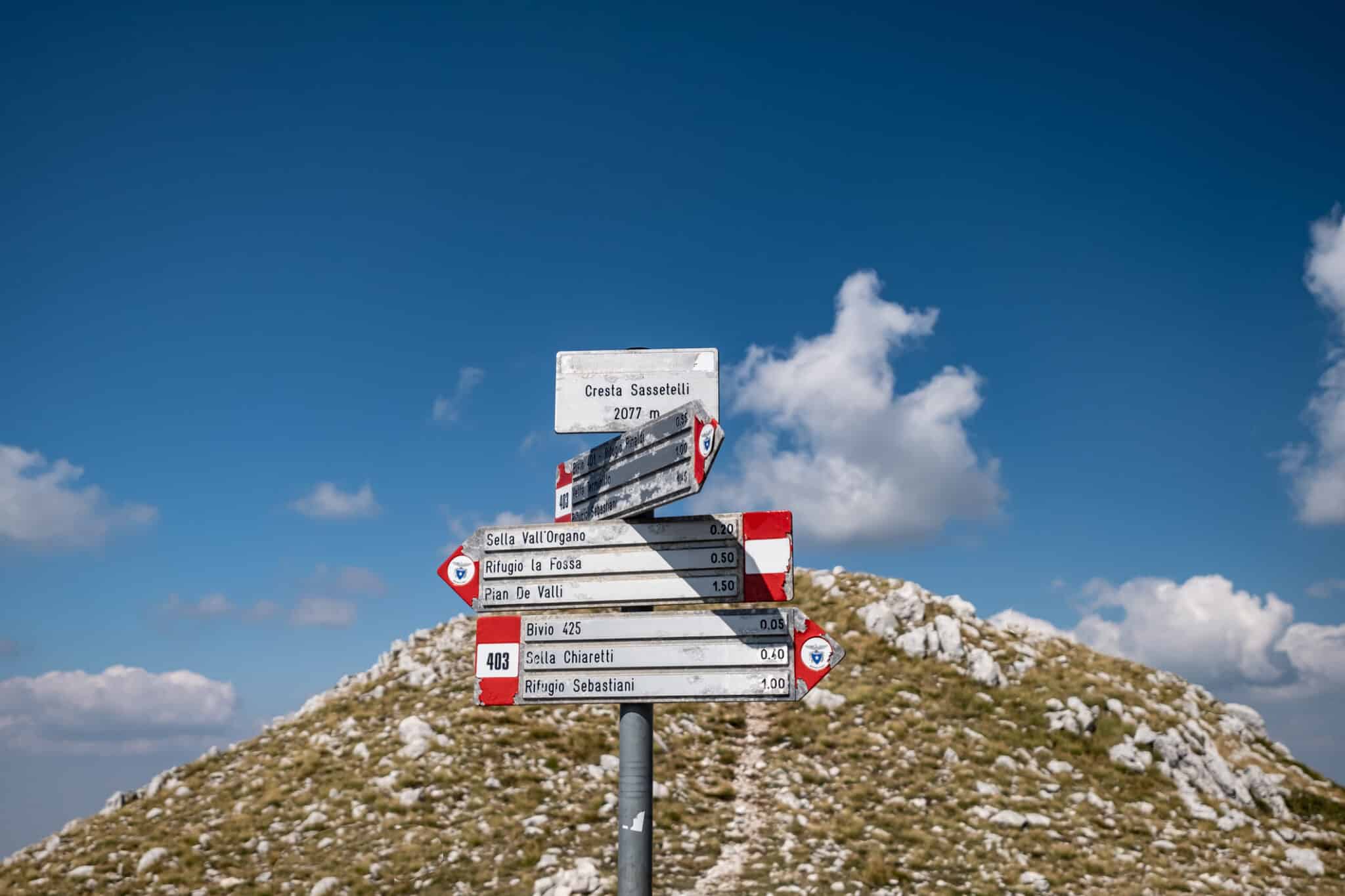 Indicazioni sul Monte Terminillo