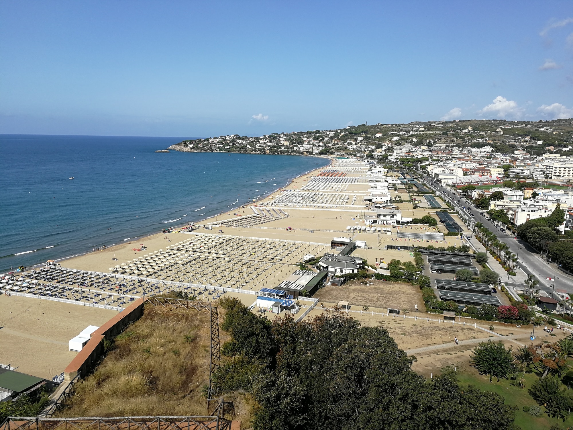 Serapo Bay as seen from Monte Orlando Regional Park.