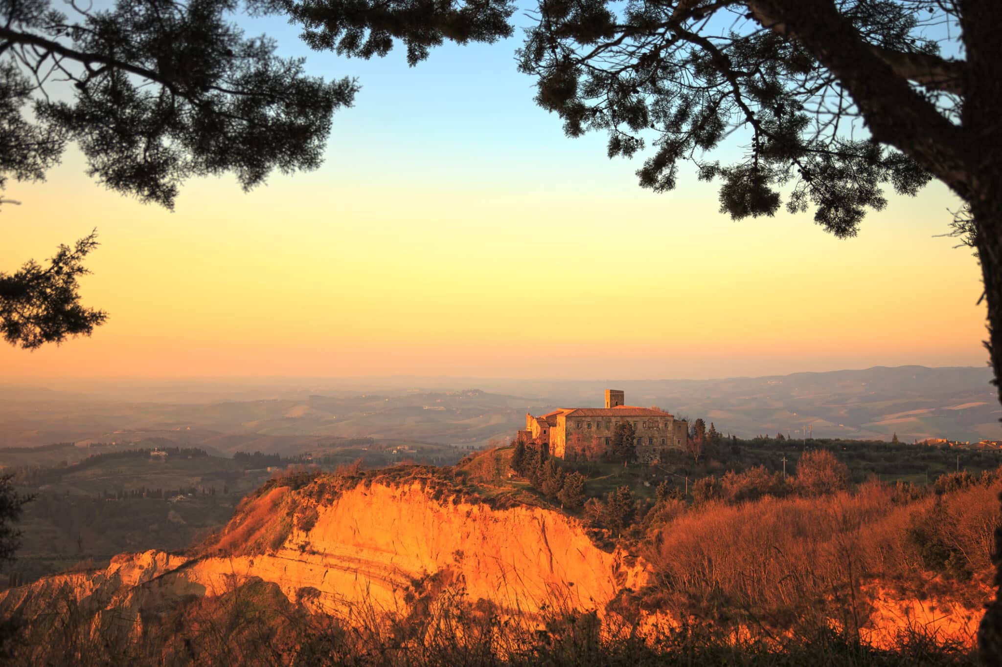 Paysage rural de la Balze. Italie.