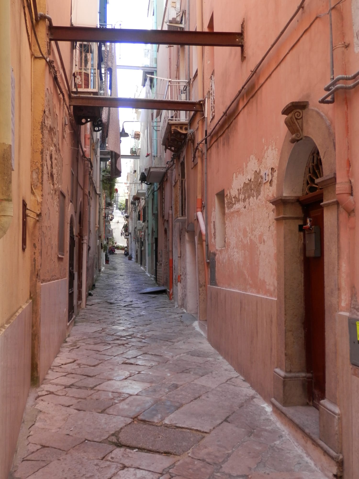 Straße in Gaeta in Latium, Italien