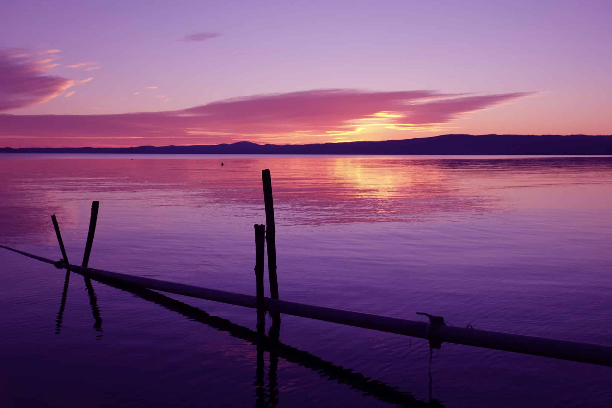 Tramonto sul lago di Bolsena