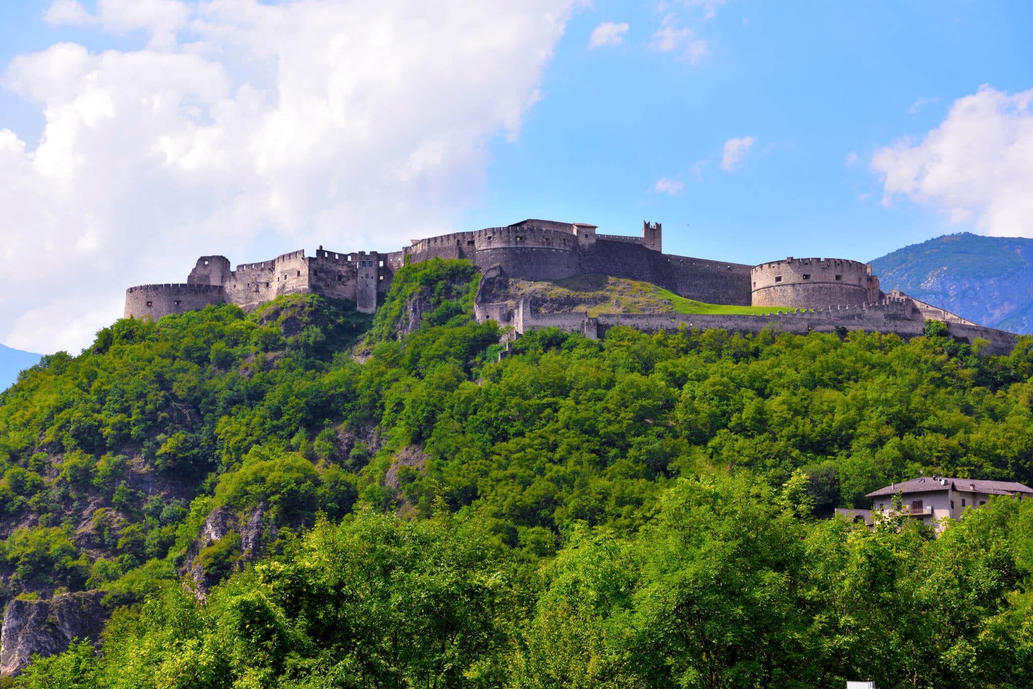 folgaria trentino alto adige italy. schloss beseno xii jahrhundert folgaria trento italy